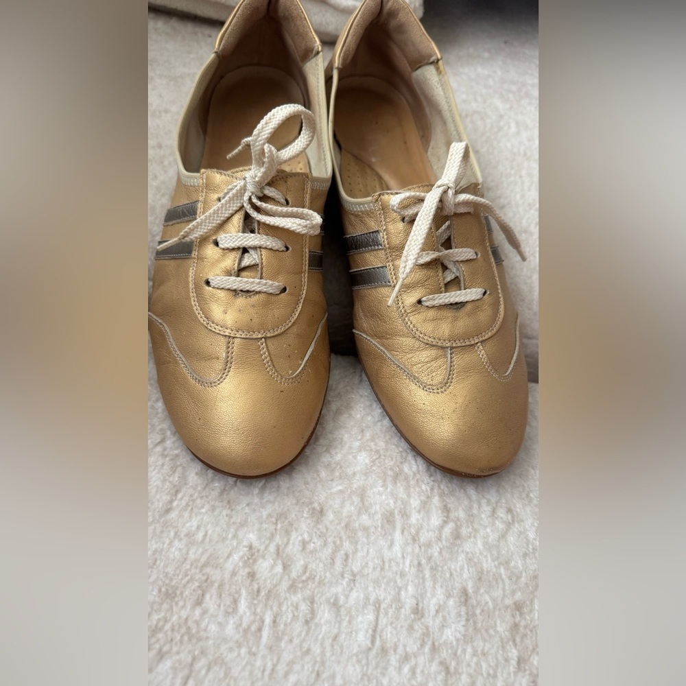 Sesto Meucci Gold Sneakers Athletic-Design - Picture 2 of 12